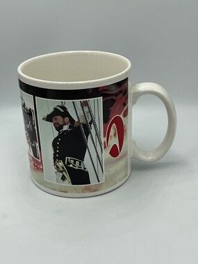 Star Trek Generations 1994 Applause Ceramic Mug Riker Crusher Holodeck Scene